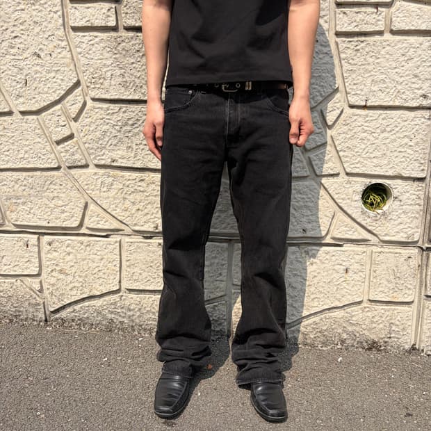 리바이스 커스텀 빈티지 517 흑청 데님