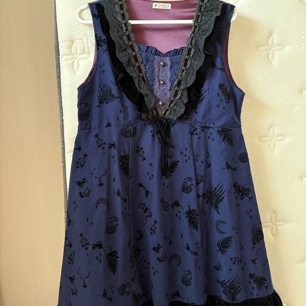 엑시즈팜 벨벳 카라포인트 대장 패턴원피스