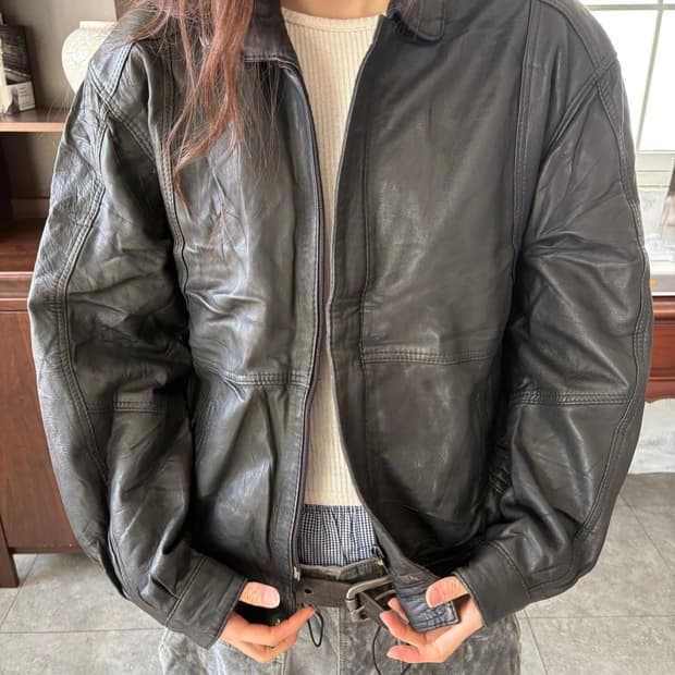 빈티지 레더 자켓