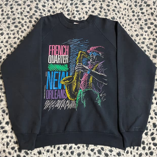 빈티지 USA 90s 프룻오브더룸 50/50 재즈 스웻셔츠 L 100