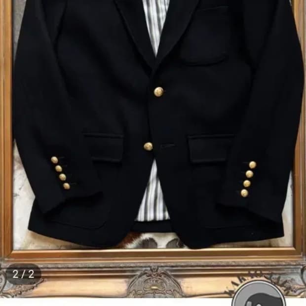 cidu 제도 금장 네이비 싱글 브레스트 자켓 XL