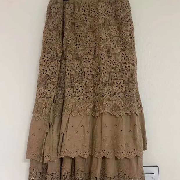 빈티지 모리 페어리 레이어드 스커트