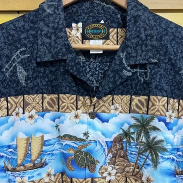 리저브RESERVE 남성 코튼 하와이안셔츠 