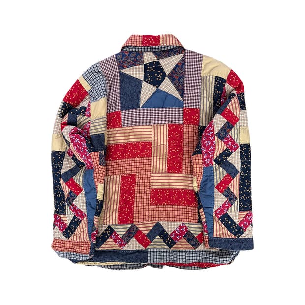 빈티지 패치워크 퀼팅 자켓 