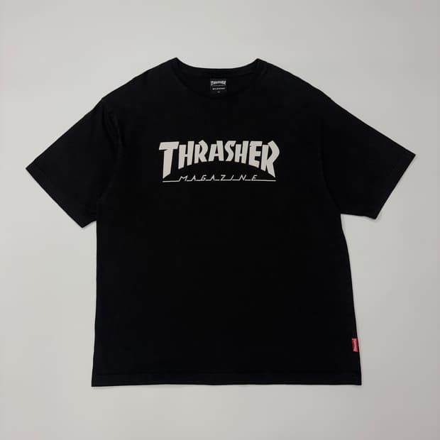 THRASHER 트레셔 매거진 반팔 티셔츠 블랙 