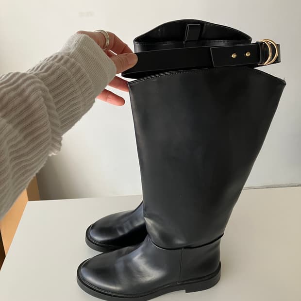 h&m 블랙 니하이 롱부츠