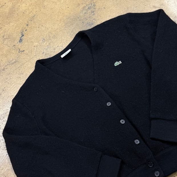 [정품/90] 라코스테 블랙 가디건 b14