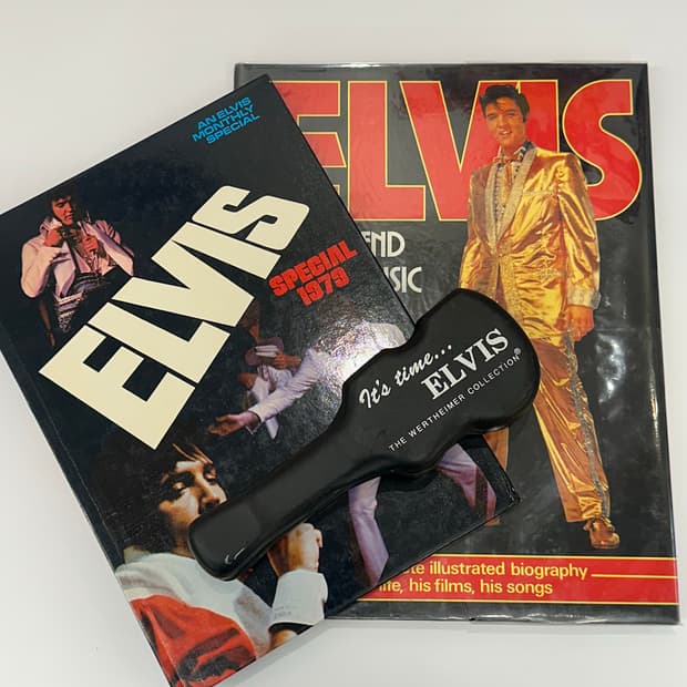 엘비스 프레슬리 빈티지 책 2점 / 시계