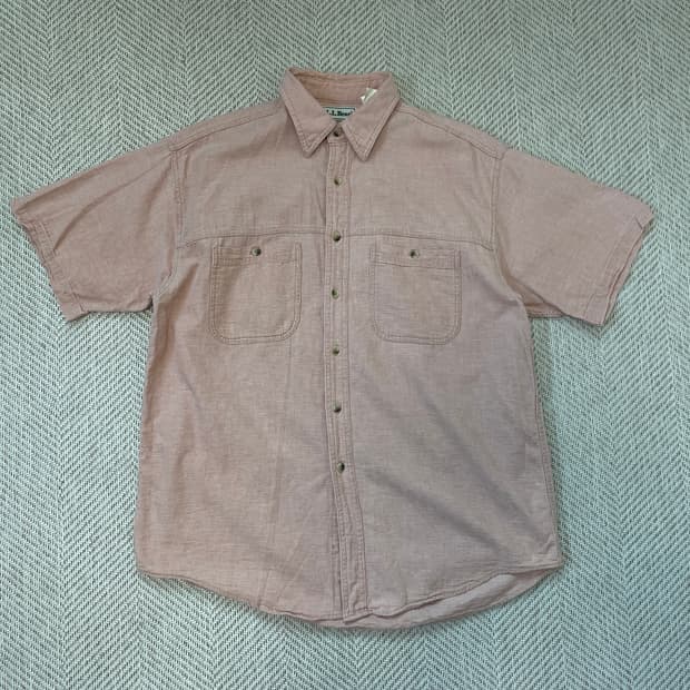90s 빈티지 올드 Llbean 반팔셔츠 