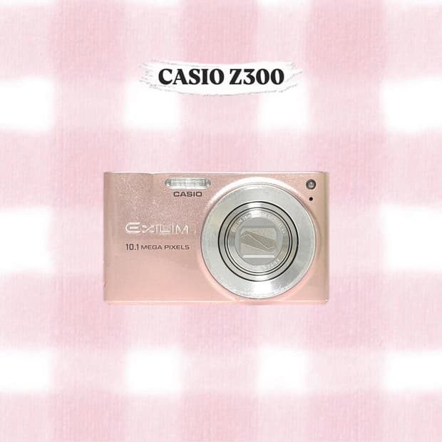 카시오 엑슬림 Z300 베이비핑크 빈티지디카