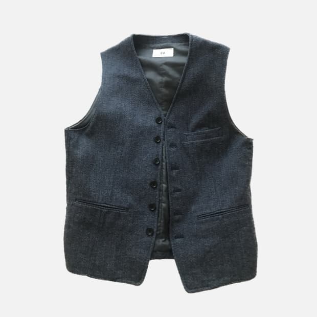 벨트 데님 스타일 베스트