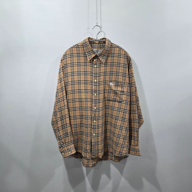 버버리 노바 체크셔츠 L 
