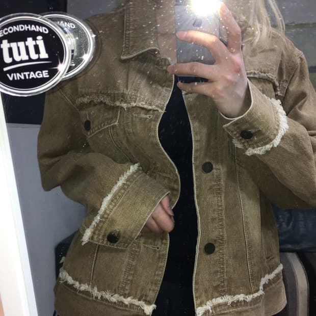 투티/0180 마틴플랜 태슬 데님자켓 브라운 트러커