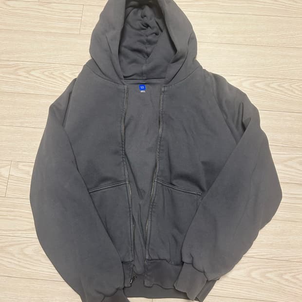 Yzy 이지갭 후드집업 다크그레이 xs