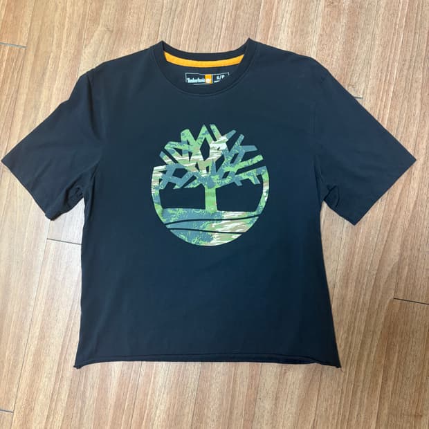 팀버랜드 카모로고 반팔 커스텀