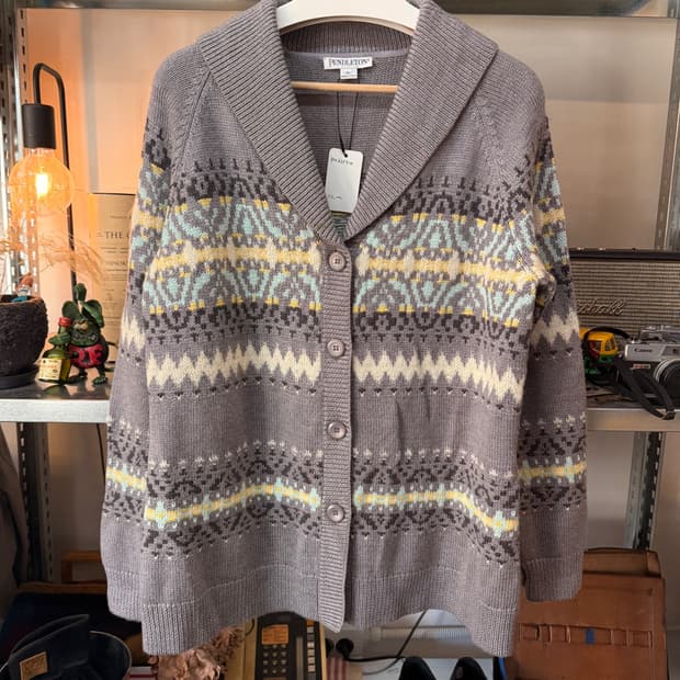 펜들턴 메리노울 모헤어 혼방 가디건