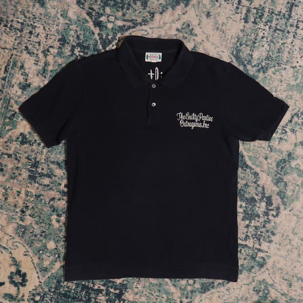 Wacko Maria 와코마리아 더 길티 파티 폴로 셔츠 XL 블랙