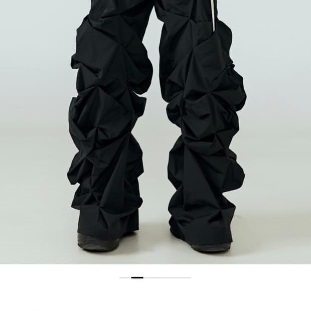 3D Structured Tapered Pants