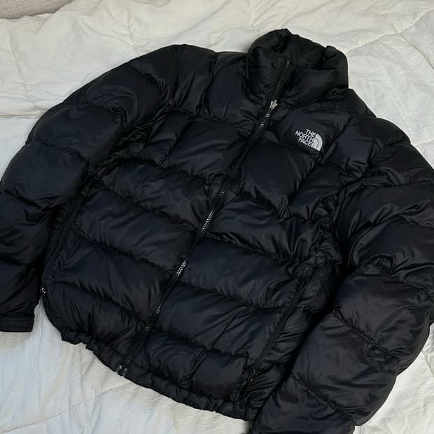 노스페이스 550 구스다운 경량패딩 블록 라지