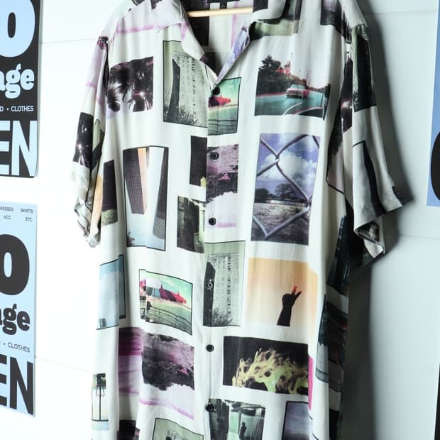 (2XL-4XL) 노바운더리스 반팔셔츠 남방 USA 올드카-H34063