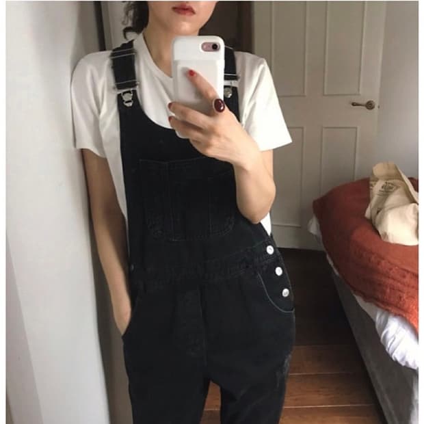 시엔느 오버롤 블랙 미듐