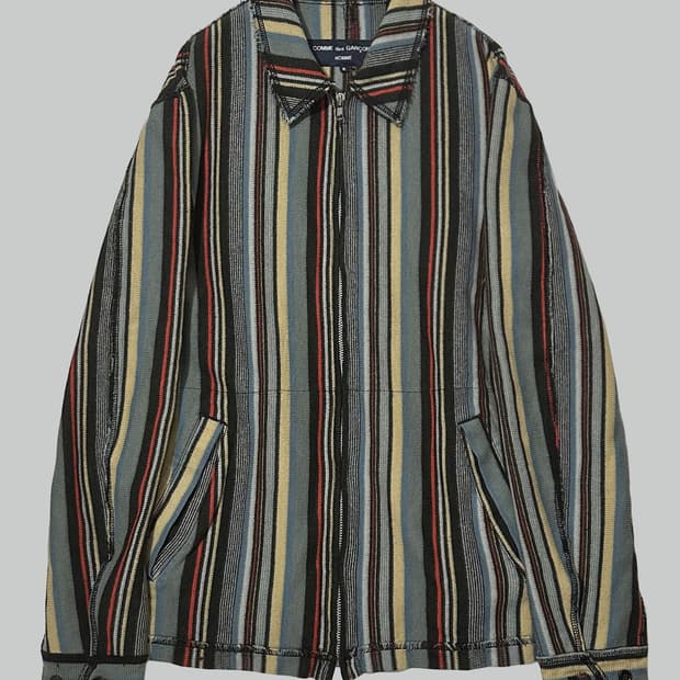 꼼데가르송 옴므 니트 집업 자켓