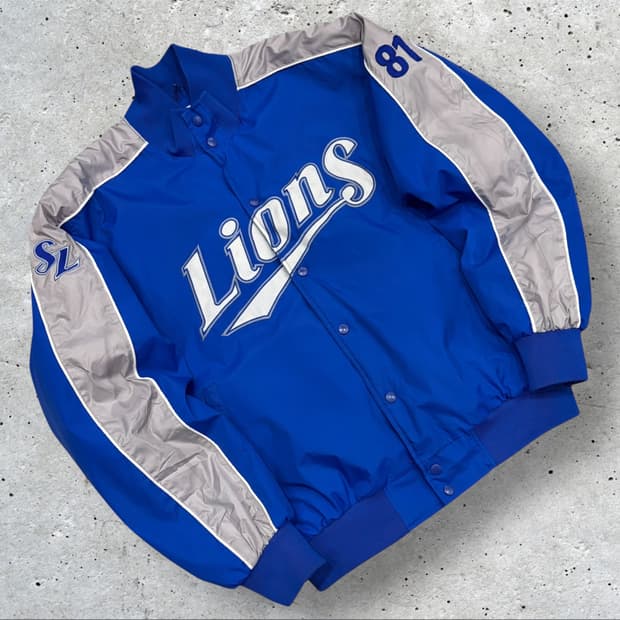 [3XL] 삼성라이온즈 초판 Lions 블루 야구점퍼 81 C527