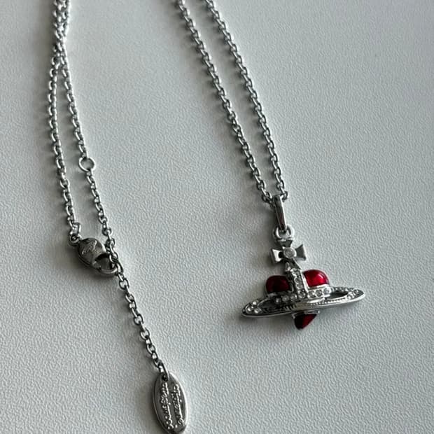 비비안웨스트우드 목걸이 디아망떼 펜던트 레드 빈티지