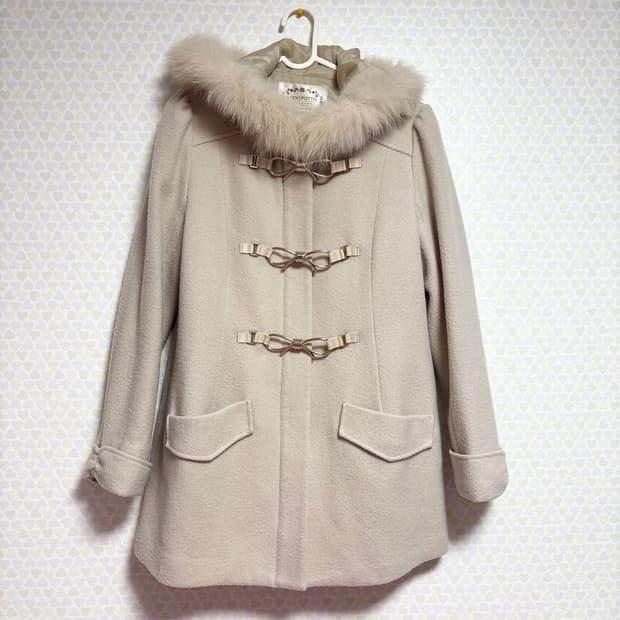 로디스포토 리본 버클 코트 라떼갸루 히메갸루