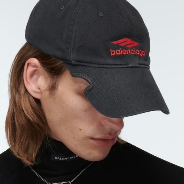 Balenciaga 3B Sports Icon Cap Black Red