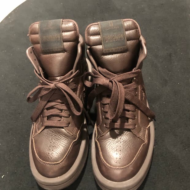 릭오웬스x컨버스 터보웨폰 다크브라운 2회착 급처