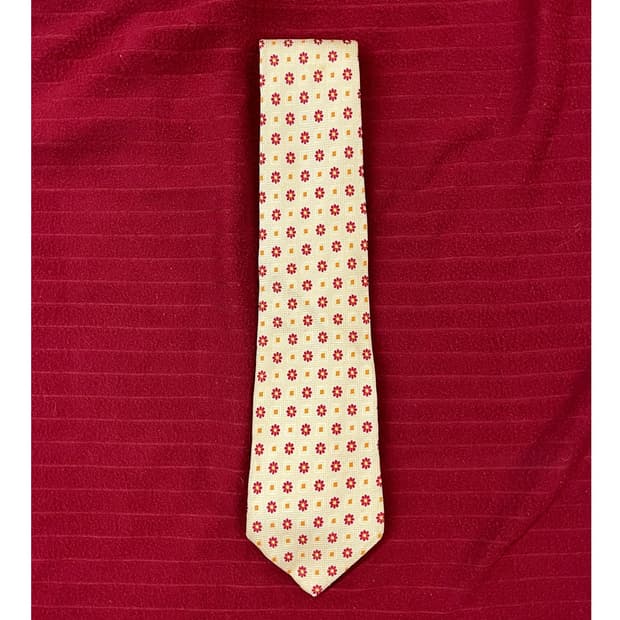 입생로랑 플라워 패턴 넥타이 #csz3056