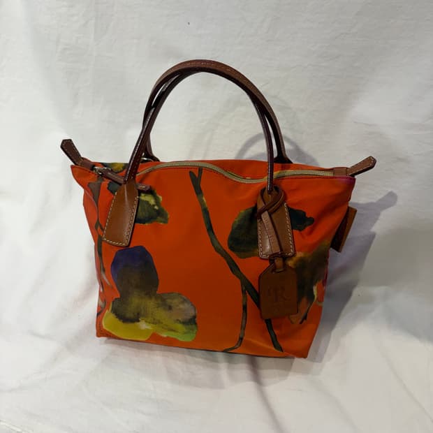 로베르타 피에리 오렌지 플라워 토트백 가방