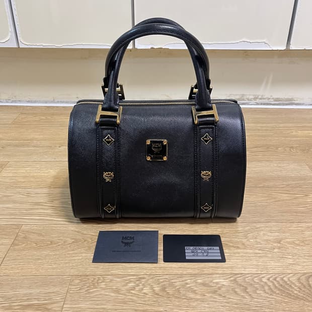 정품/백화점) MCM 사피아노 블랙 보스턴 토드백 토트백 핸드백 가방