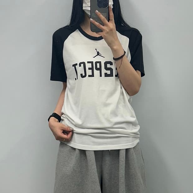 조던 나그랑 배색 반팔 티셔츠