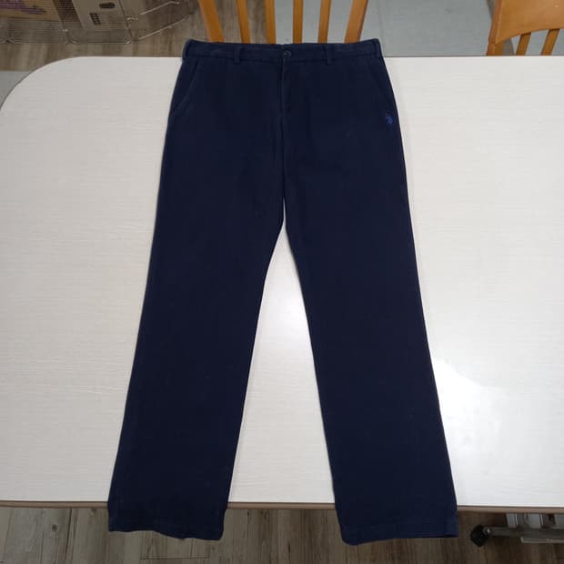 32 US.POLO.ASSN 봄가을용 스판 치노 네이비 32-375