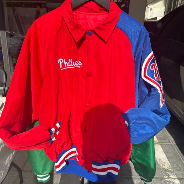90s 빈티지 스타터 필라델피아 필리스 베이스볼 스타디움 자켓