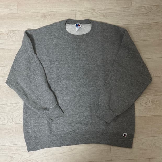 90s russell sweat shirt grey XL