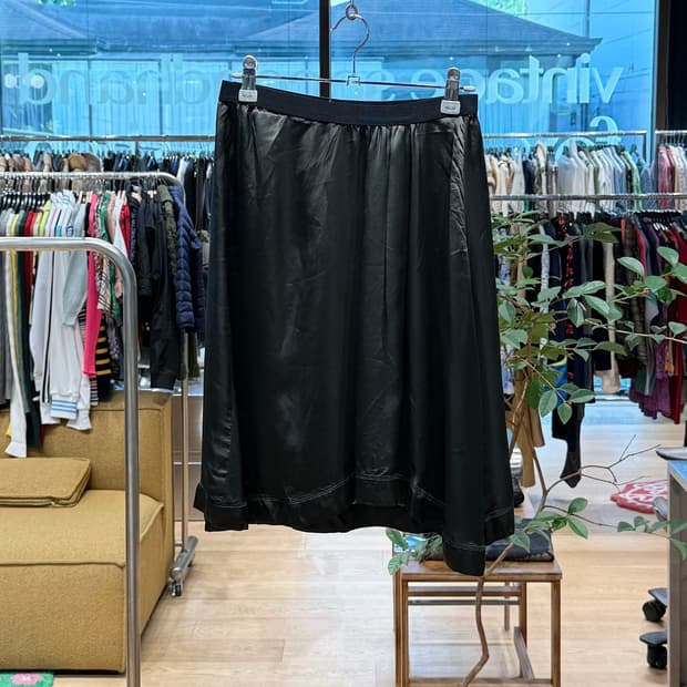 이자벨마랑 카키 비스코스 미디스커트 