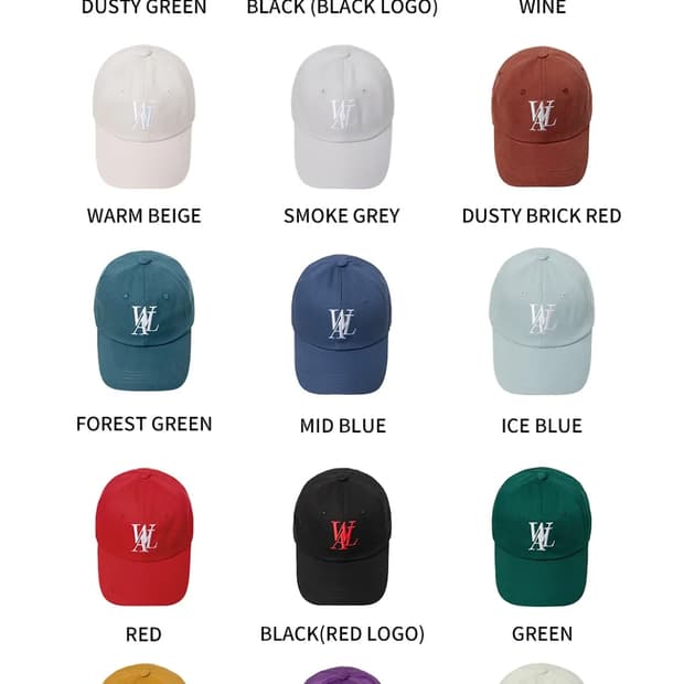 우알롱 스테디 시그니처 로고 볼캡