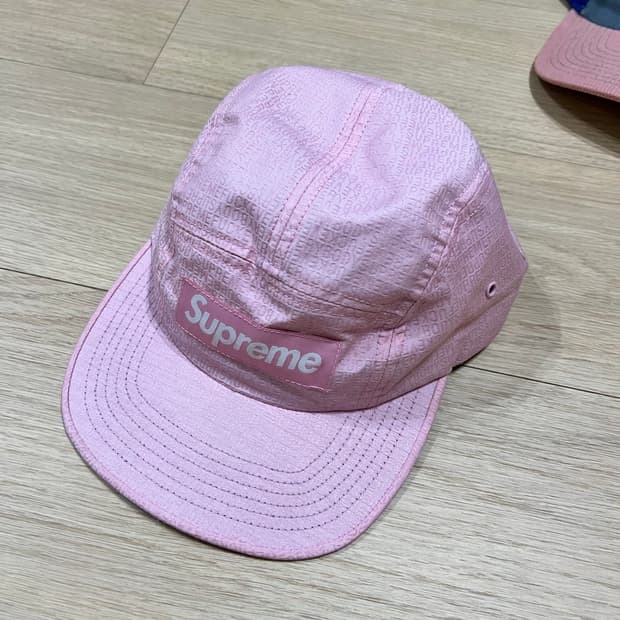 슈프림 핑크 캠프캡 usa
