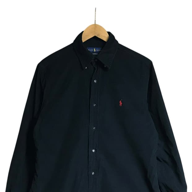 폴로 검정 골덴 코듀로이 셔츠