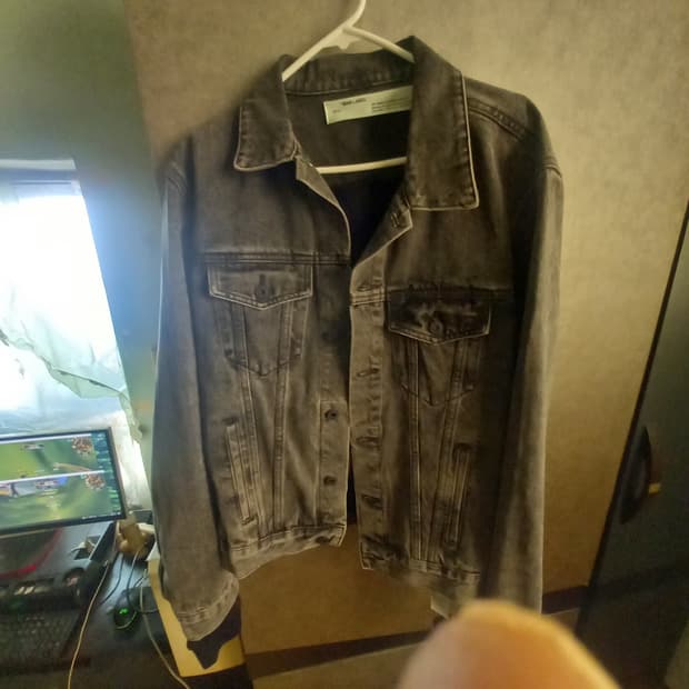 오프화이트 데님자켓 