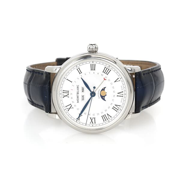 몽블랑 스타 레거시 풀 캘린더 오토매틱 시계 브레이슬릿 119955