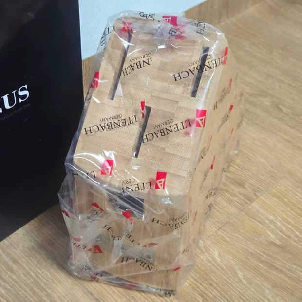 다마스커스 원목 3구 칼보관함 (미개봉)