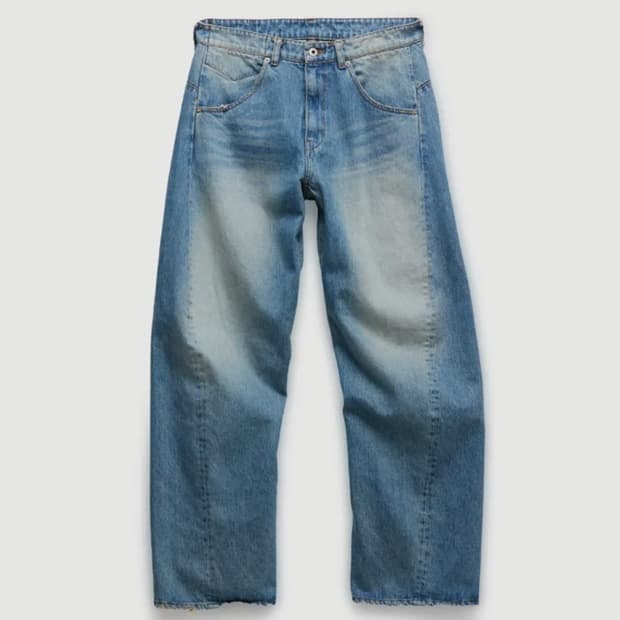 쿠어 워시드 엔지니어 데님 팬츠 L (워시드인디고)