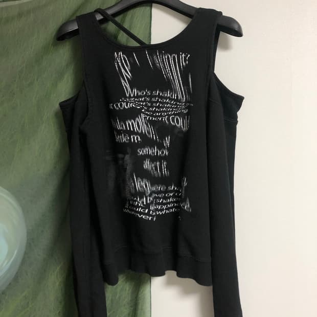 nache 나체 bare sweat shirt (black)