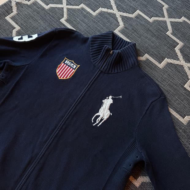 폴로 랄프로렌 빅포니 USA 니트 집업