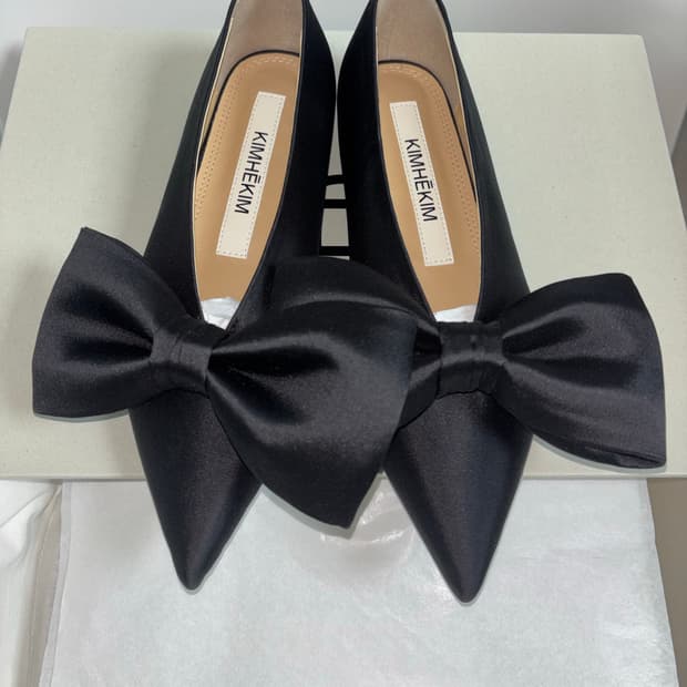 [새상품]김해김 먼로 발레리나 플랫 슈즈 (블랙) 37 