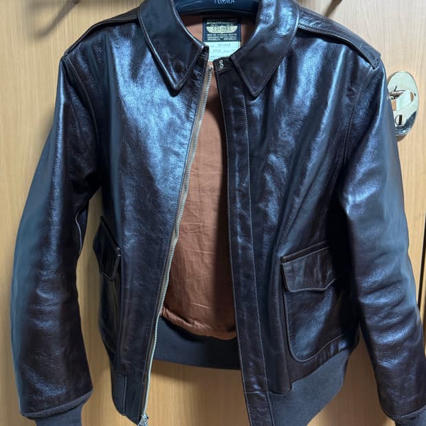 콜림보(Colimbo) A-2 자켓 (Seal brown) 38사이즈